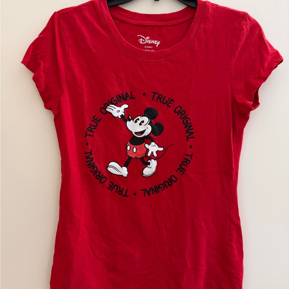 Vintages Disney Red True Original Mickey Mouse Tee